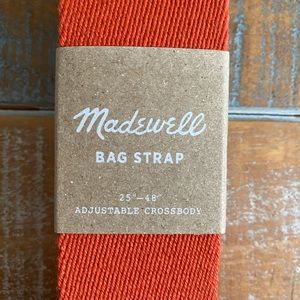Madewell Orange Bag Strap NWT